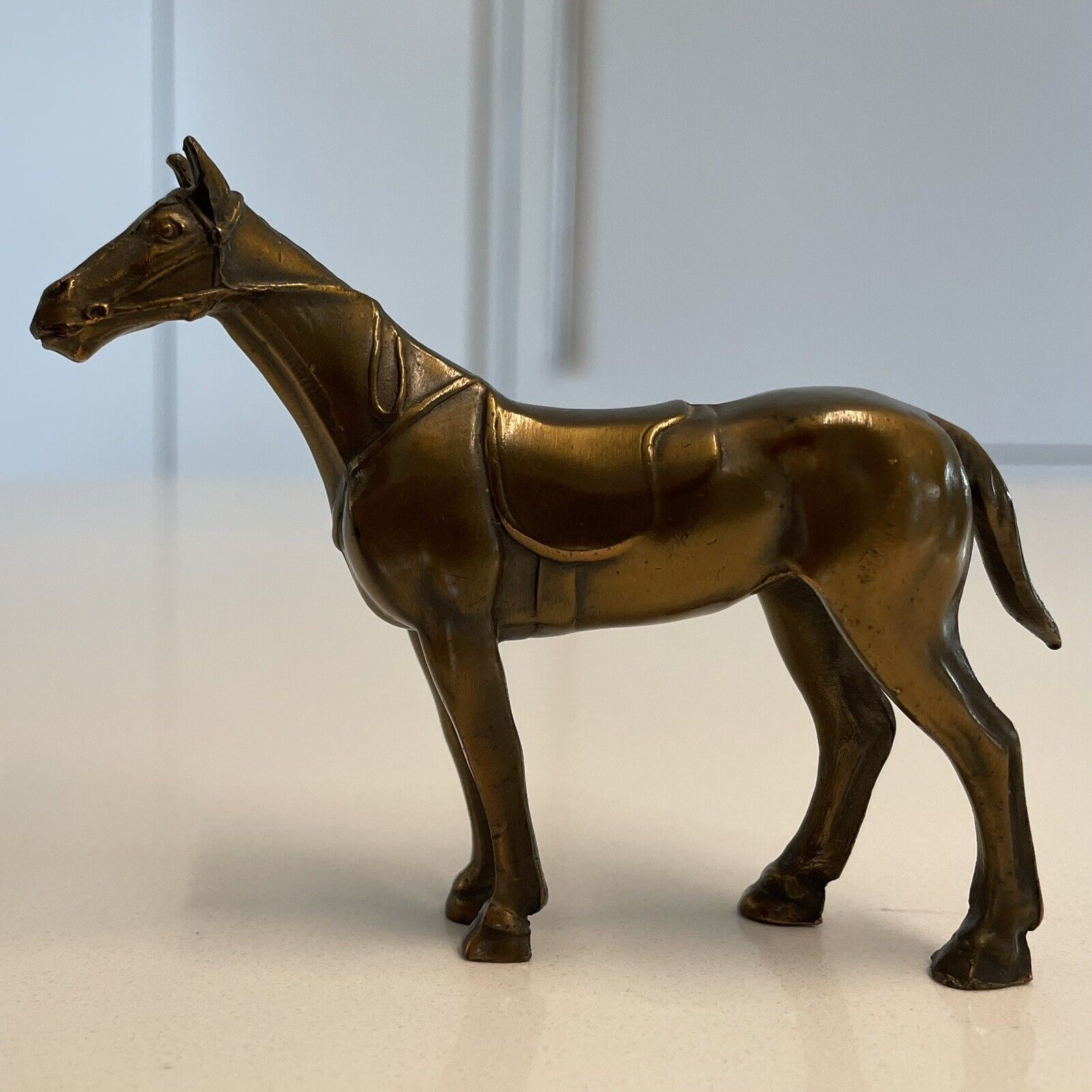 Vintage K & O Co. Kronheim Oldenbusch Bronze Horse Figure - Made in USA, 1930s