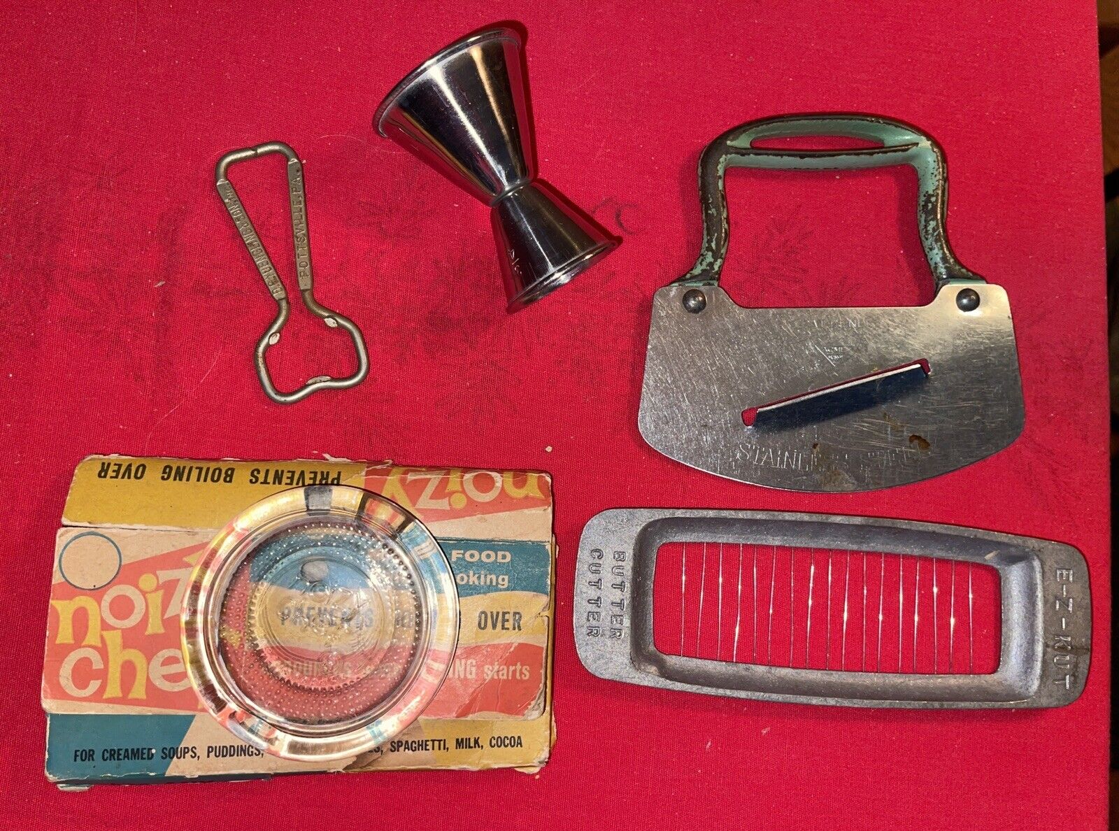 Vintage Kitchen Tools Gadgets Butter Cutter Bottle Opener Acme Chopper Lot of 5