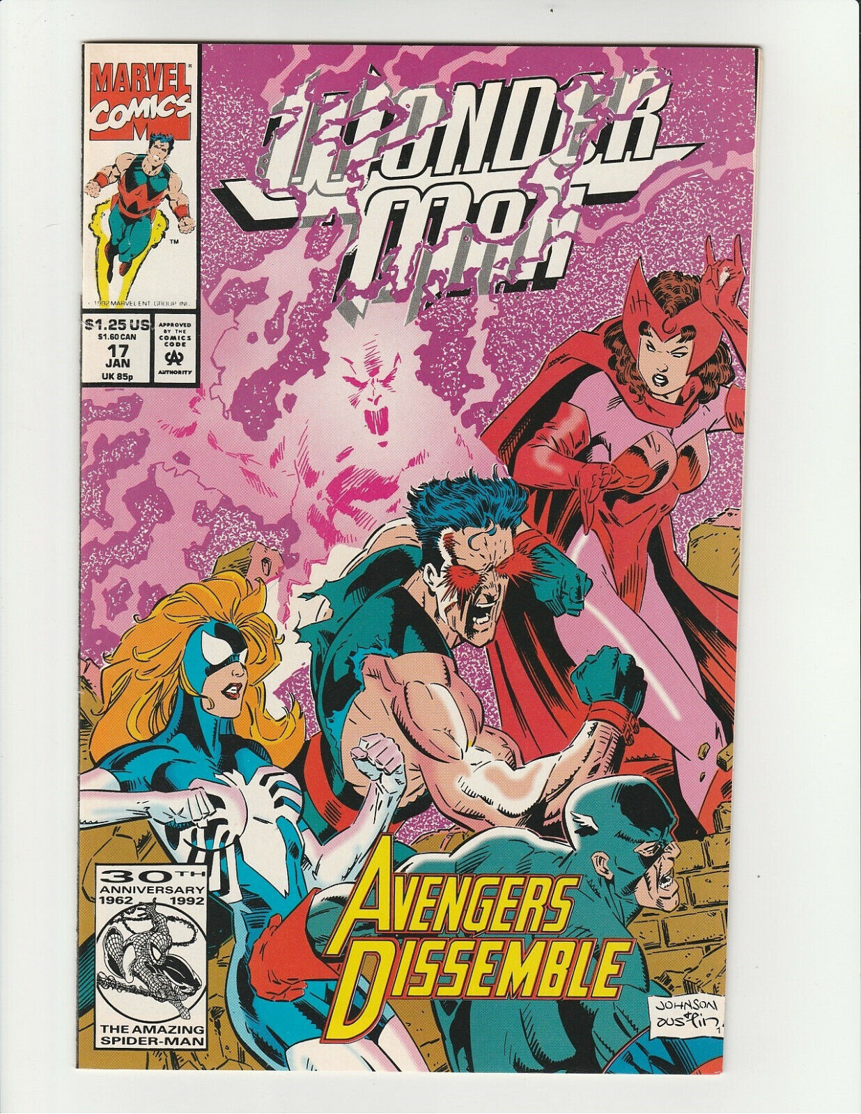 Wonder Man Marvel Comics #17 1993 (8.0) Very Fine (VF) 