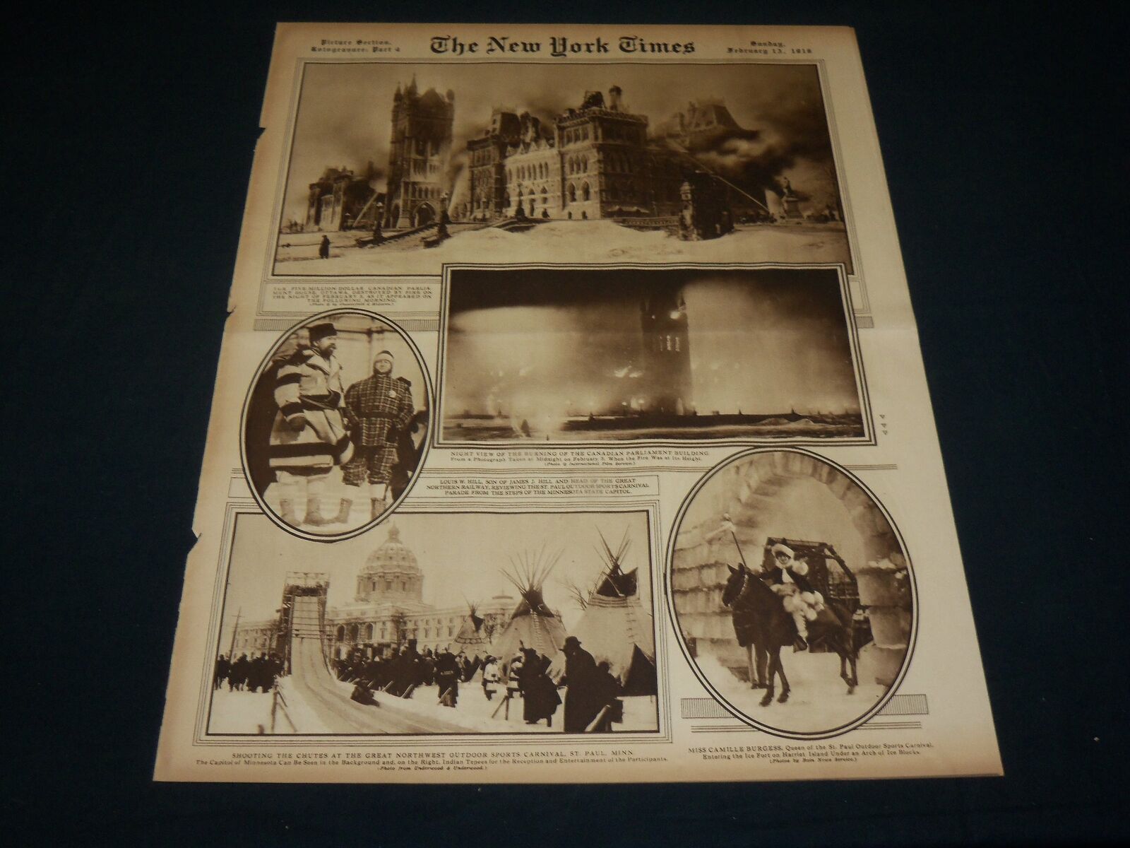 1916 FEBRUARY 13 NEW YORK TIMES ROTO PICTURE SECTION - VERNON CASTLE - NT 8972