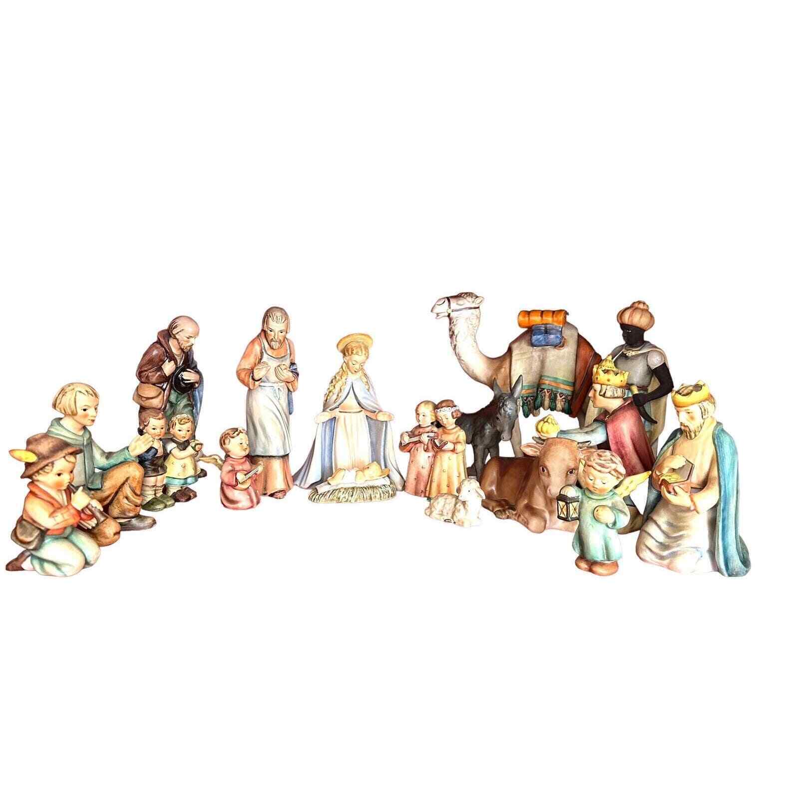Hummel Christmas Nativity Set 17 Pieces TMK 1-4 From West Germany 1950’s *Read*