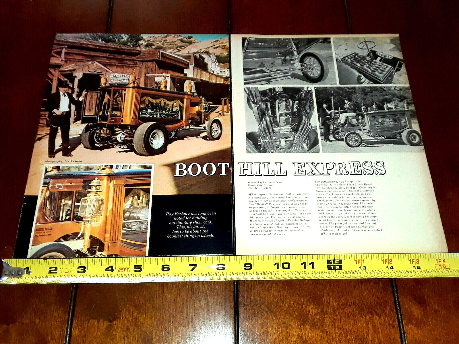 BOOT HILL EXPRESS SHOW CAR ORIGINAL 1967 ARTICLE