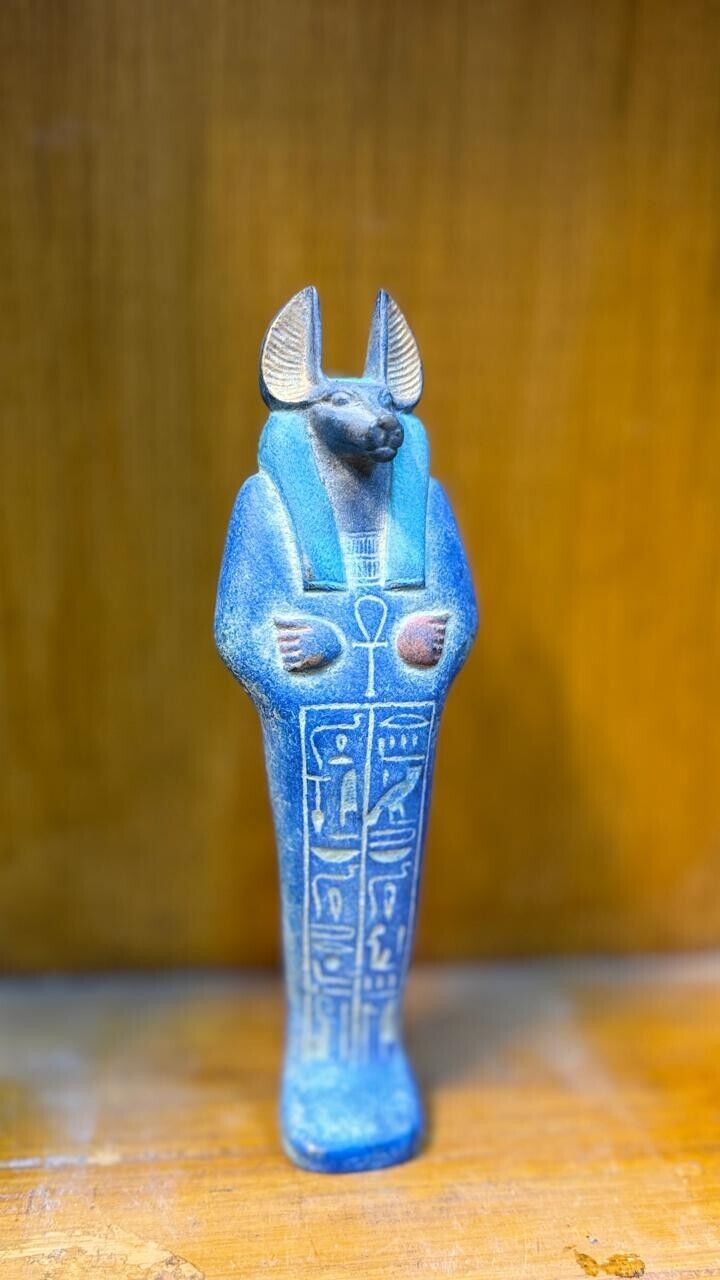 ANTIQUE RARE ANCIENT EGYPTIAN Statue Anubis the god of mummification Egyptian BC