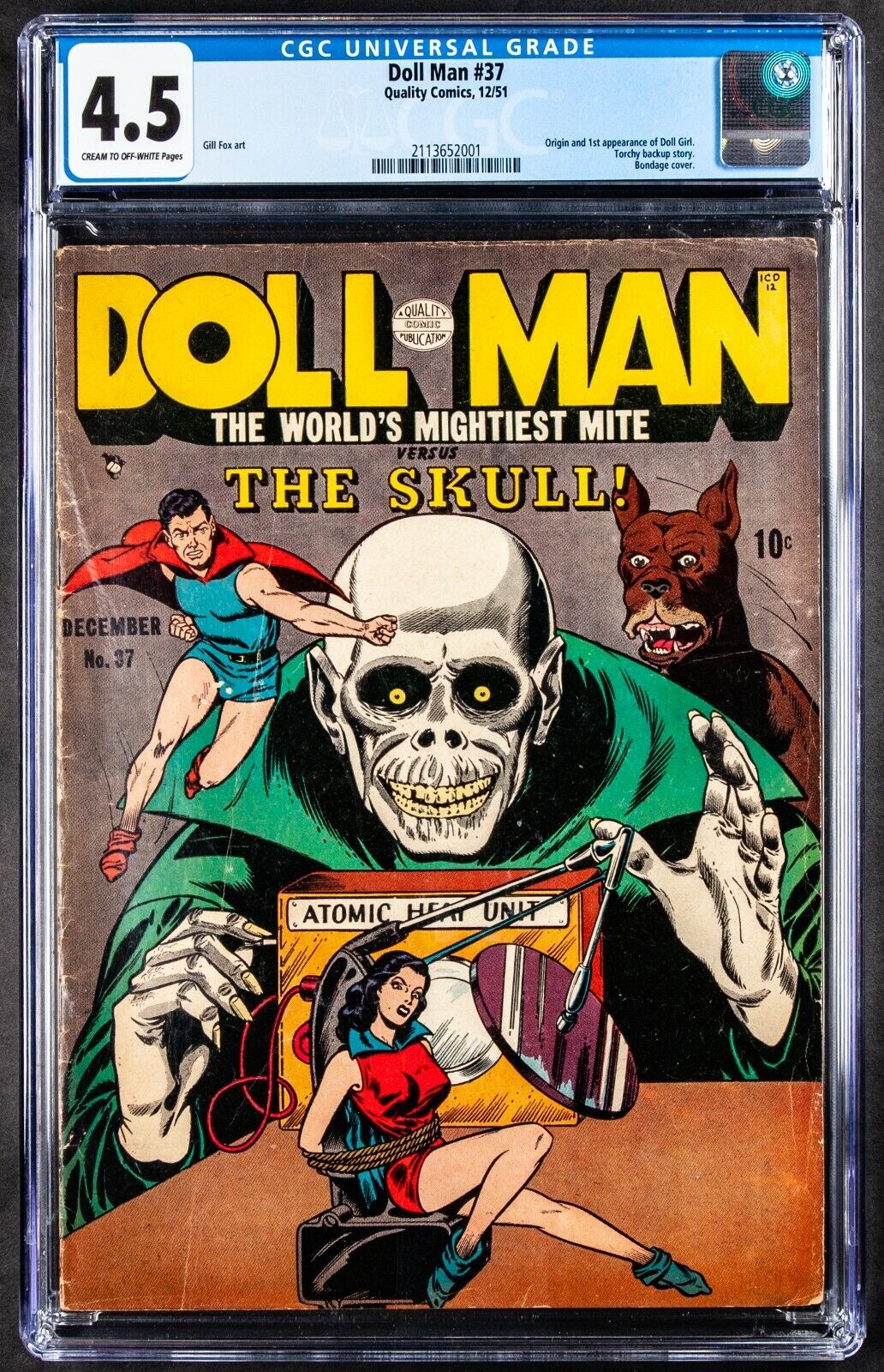 Doll Man #37 (Quality Comics, 1951) CGC VG+ 4.5 Cream to Off-white Pages