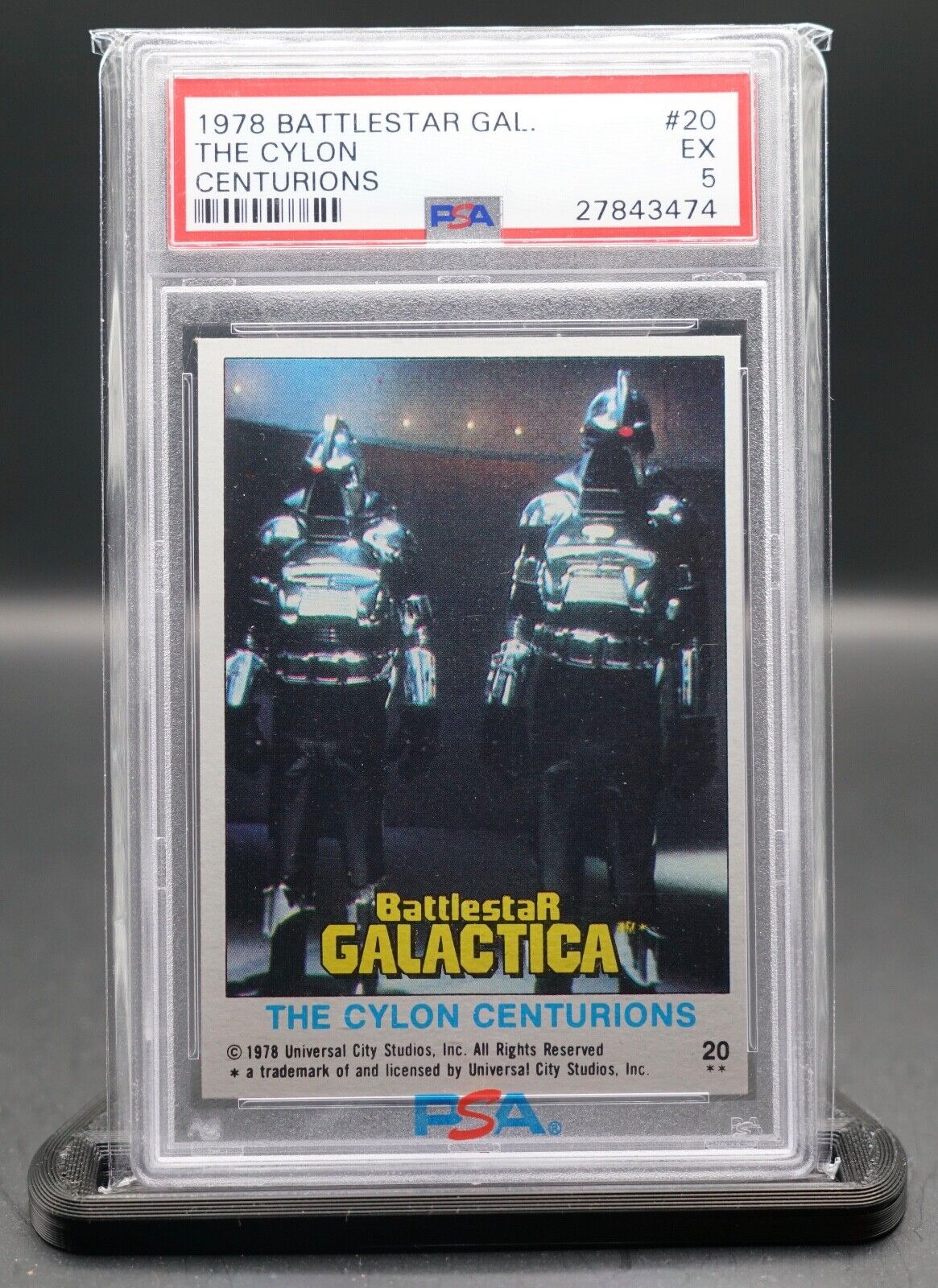 Vintage 1978 Battlestar Galactica Robot - Centurions - Trading Card PSA 5