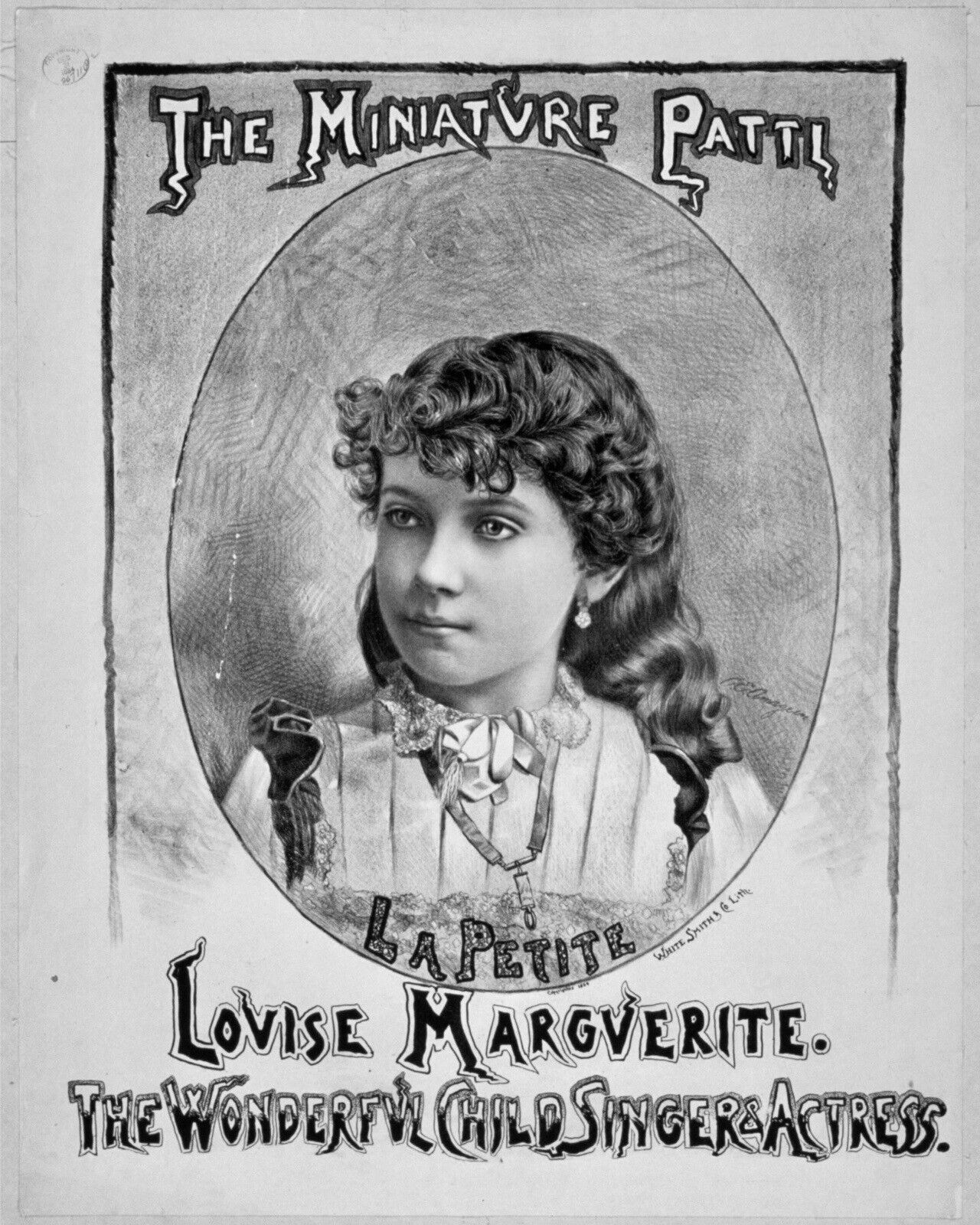 8x10 Glossy B&W Art Print 1884 Actress Louise Marguerite