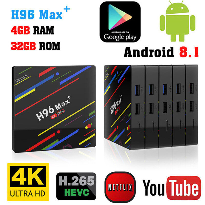 2018 H96 Pro MAX 4GB 32GB Android 8.1 TV Box K18.0 HD Smart Network Media Player