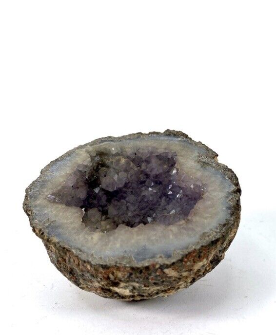 3” Amethyst Geode Authentic Crystal Find Very Heavy Rock Core Purple Chankras