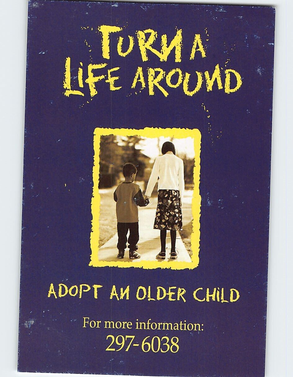 Postcard Turn A Life Around, Adopt An Older Child, Calgary, Canada
