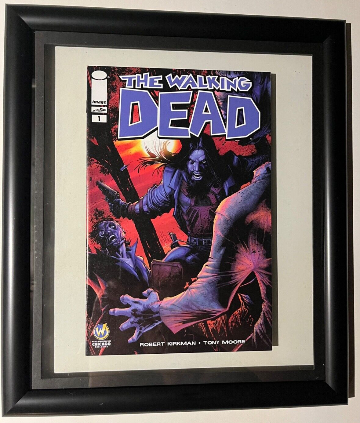 The Walking Dead #1 - Wizzard World Chicago 2016 - Comic Wall Art -Float Frame