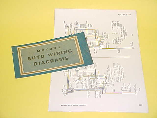 1950 1951 1952 1953 1954 1955 1956 WILLYS JEEP STATION WAGON CAR WIRING DIAGRAMS