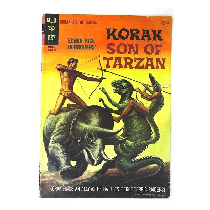 Korak: Son of Tarzan (1964 series) #11 in F minus condition. Gold Key comics [j]