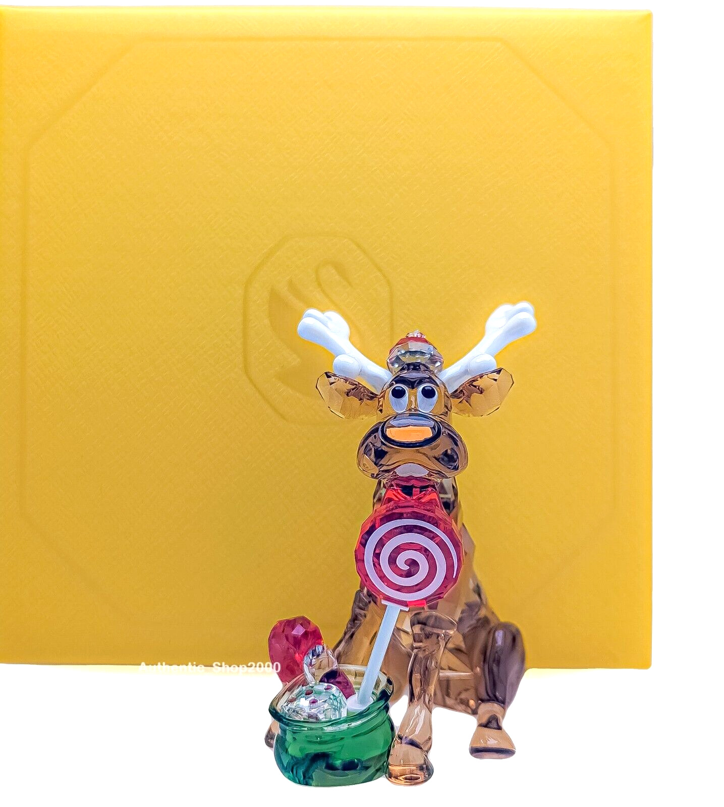 New 100% SWAROVSKI Holiday Cheers Dulcis Crystal Reindeer Deco Figurine 5655433