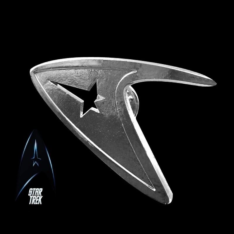 Star Trek Logo Metal Pin brooch Silver color Collectible gift decor cosplay 