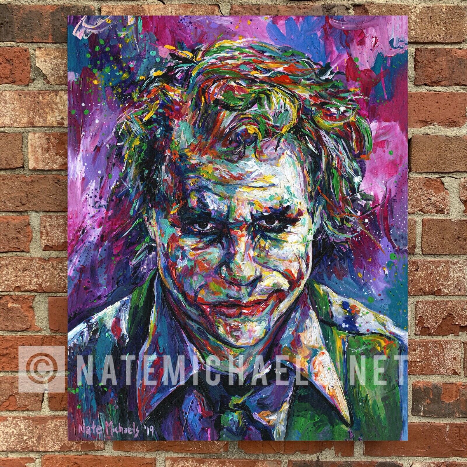 Joker / Heath Ledger / Batman / Dark Knight - Fine Art Print, Canvas