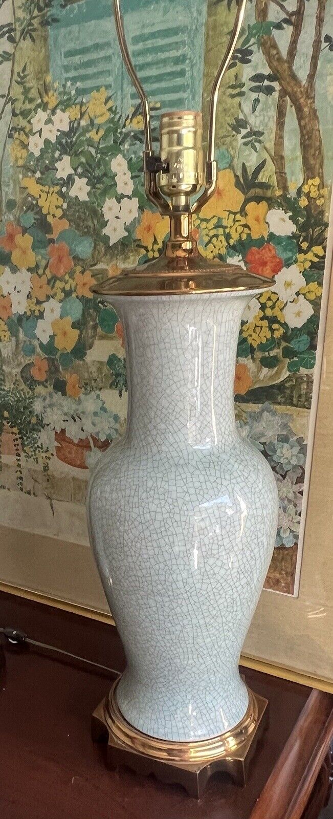 Vintage Paul Hanson Celadon Crackle Lamp—Price Per Lamp