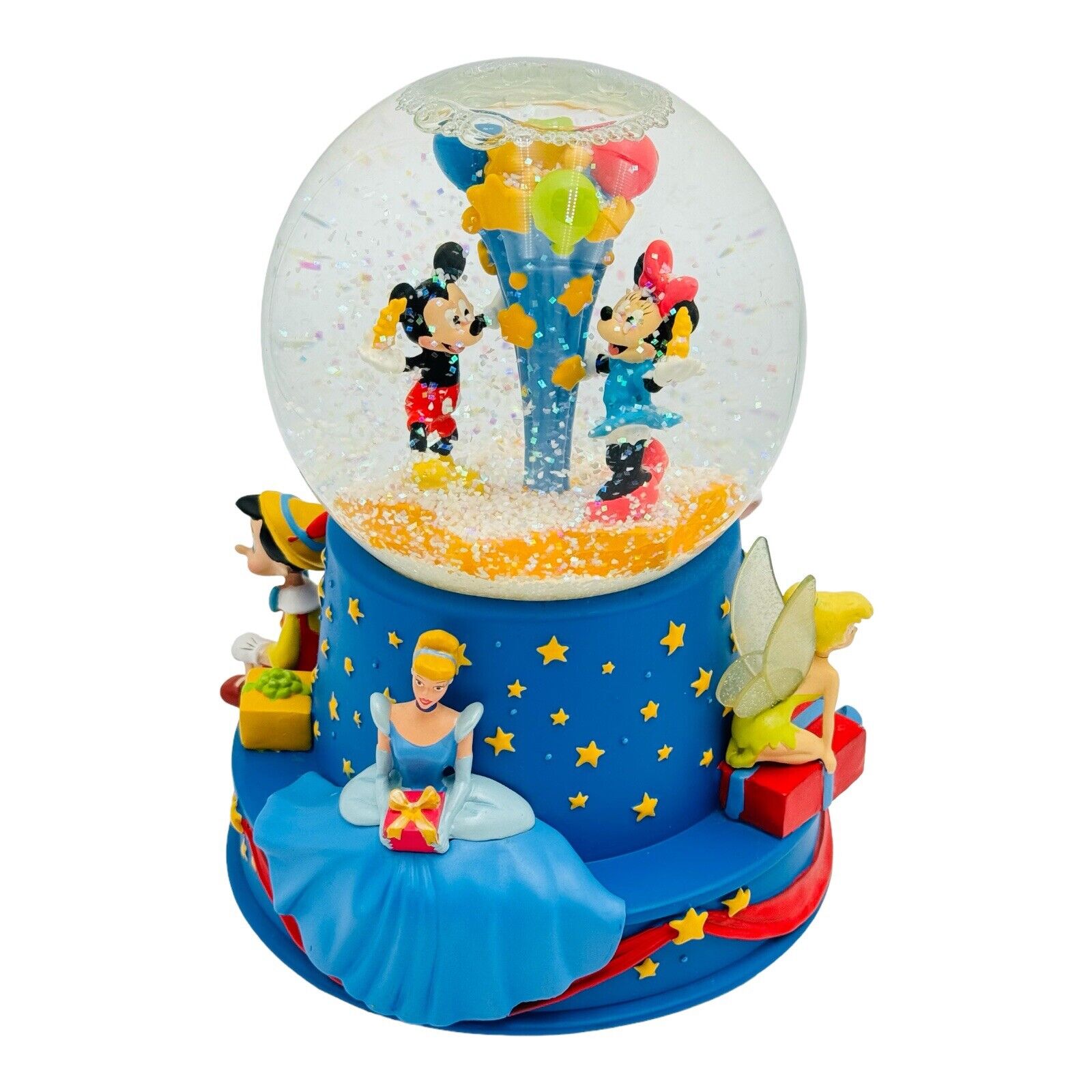 Walt Disney\'s 100th Birthday Mickey Minnie Small World Musical Water Snow Globe