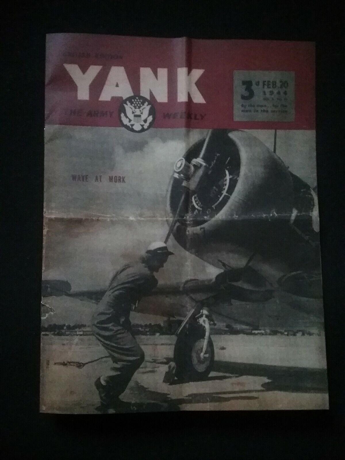 YANK WEEKLY FOR US TROOPS IN THE EUROPEAN THEATRE OF WAR , WWII Reproduction 