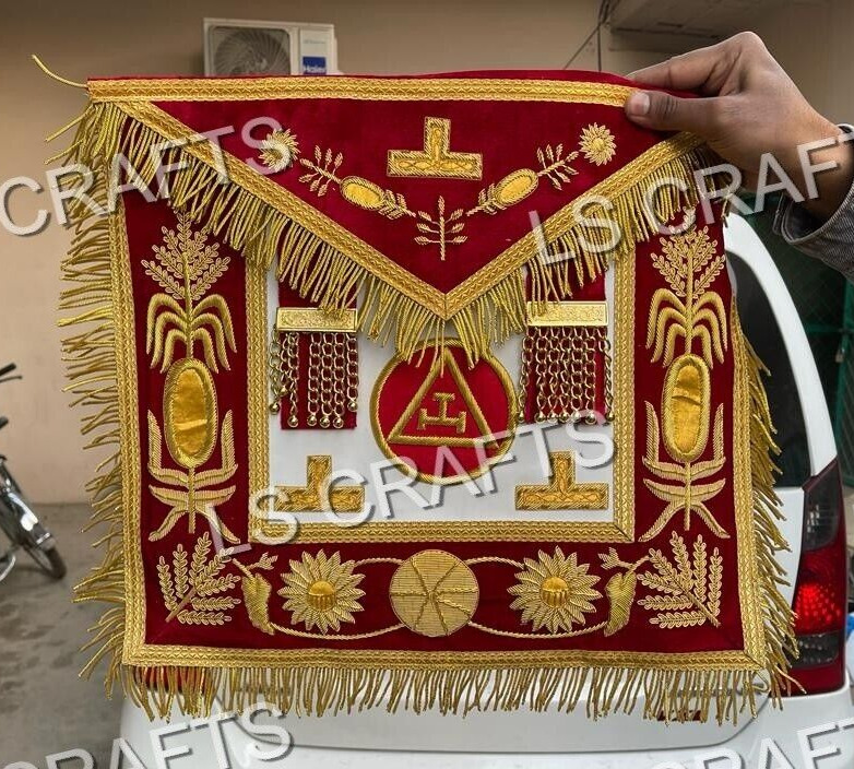Masonic Royal Arch Grand Deluxe Style Hand Embrodiered Apron