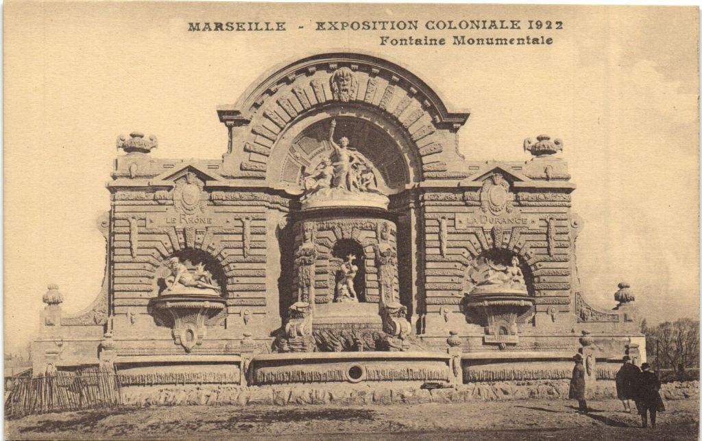 CPA MARSEILLE EXPO Colonial 1922 - Monumental Fountain (174087)