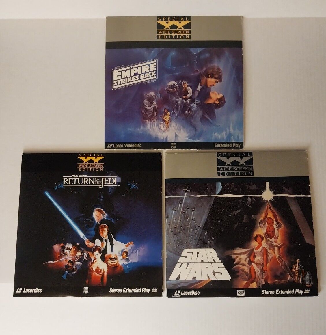 Star Wars The Empire Strikes Back  Return Of The Jedi LaserDisc Set Wide Screen