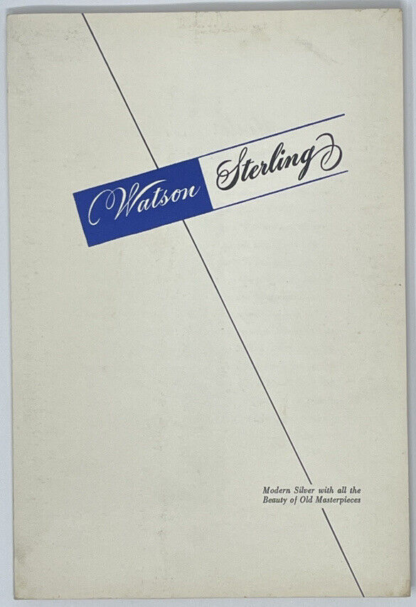 Rare Vintage Watson Sterling Promo Brochure Catalog Folder - MCM 1950s