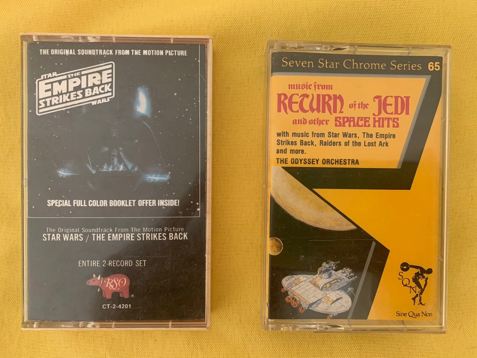 star wars vintage collection ESB And ROTJ Soundtrack Cassette Tapes