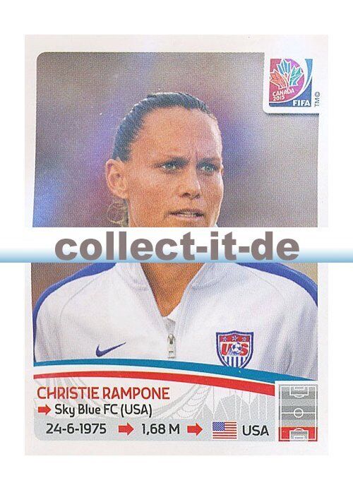 Panini Women\'s World Cup 2015 - Sticker 258 - Christie Rampone