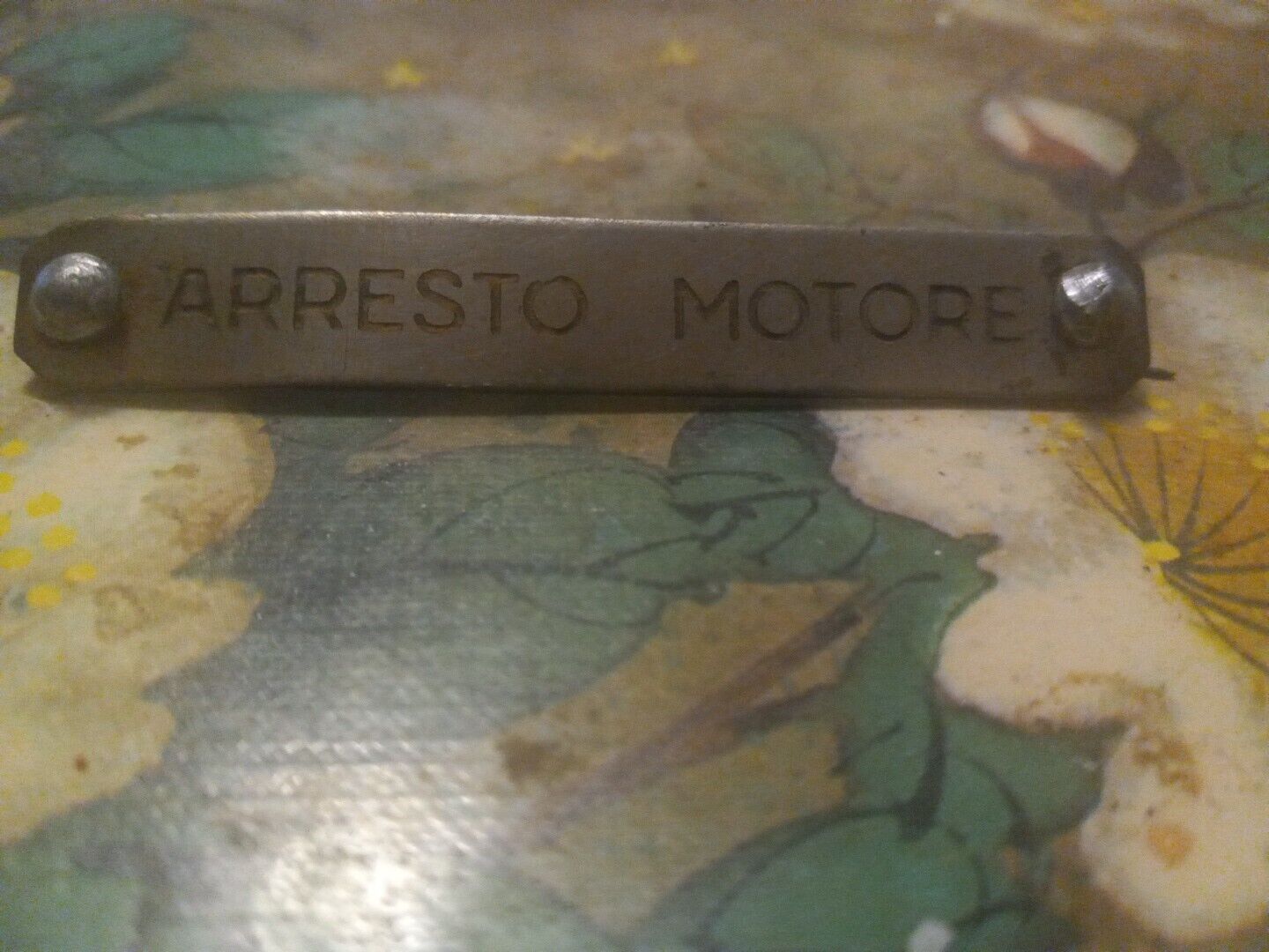 Vintage Antique Italian Automobile Tag Emblem Nameplate WOW EXTREMELY RARE