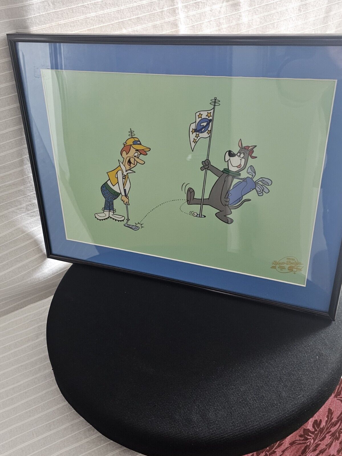 The Jetsons Hanna Barbera,  Putt To The Mutt  Animated Serigraph Cel Framed Golf