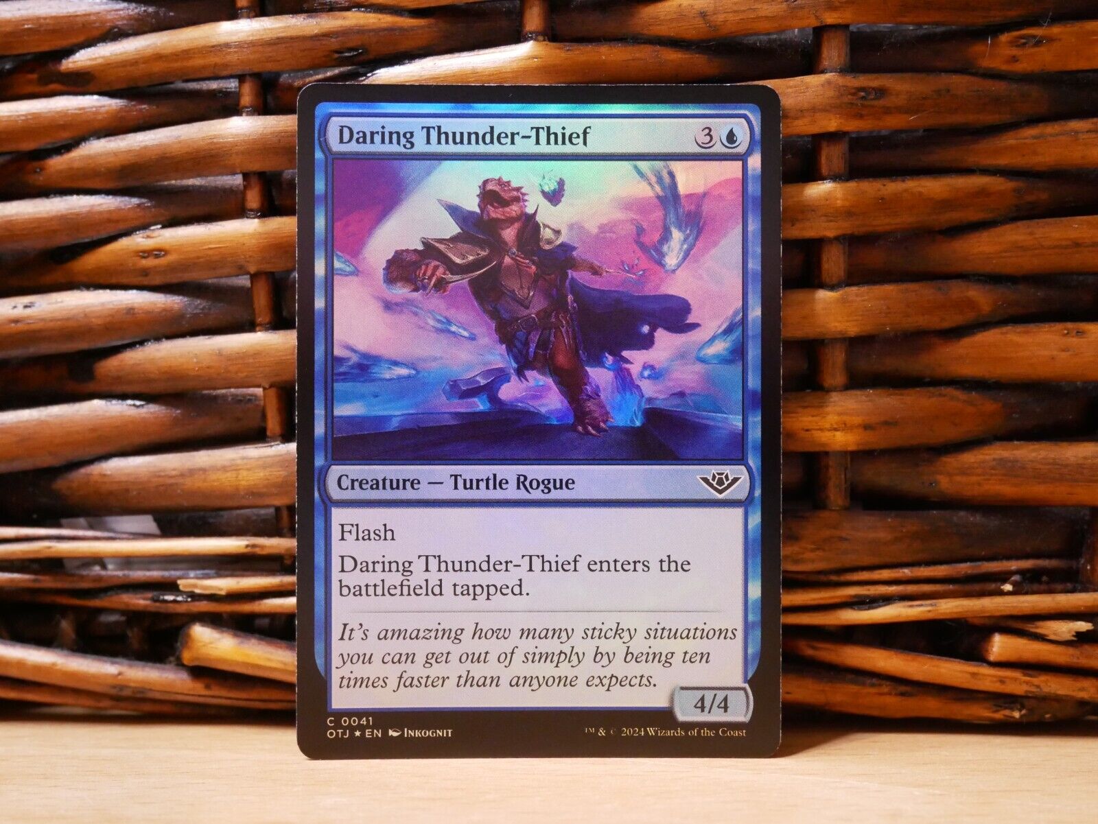 MTG Daring Thunder-Thief 0041 | FOIL | NM Near Mint | OTJ | 2024