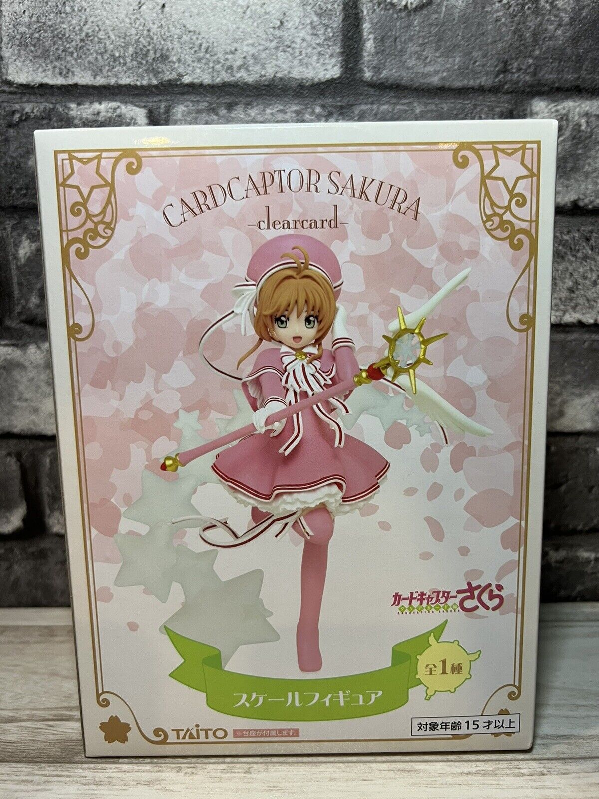 Anime CardCaptor SAKURA clear card taito scale figure Sakura Kinomoto Japan