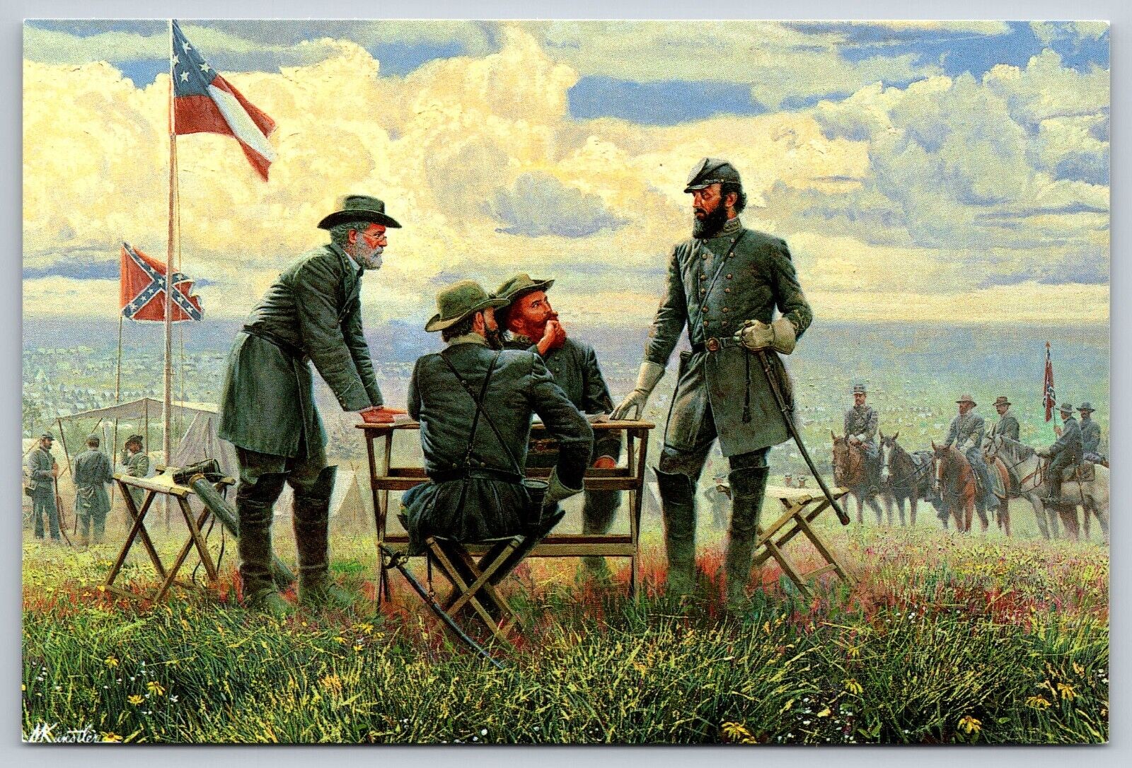 Postcard - Painting Civil War Second Battle of Manassas 78