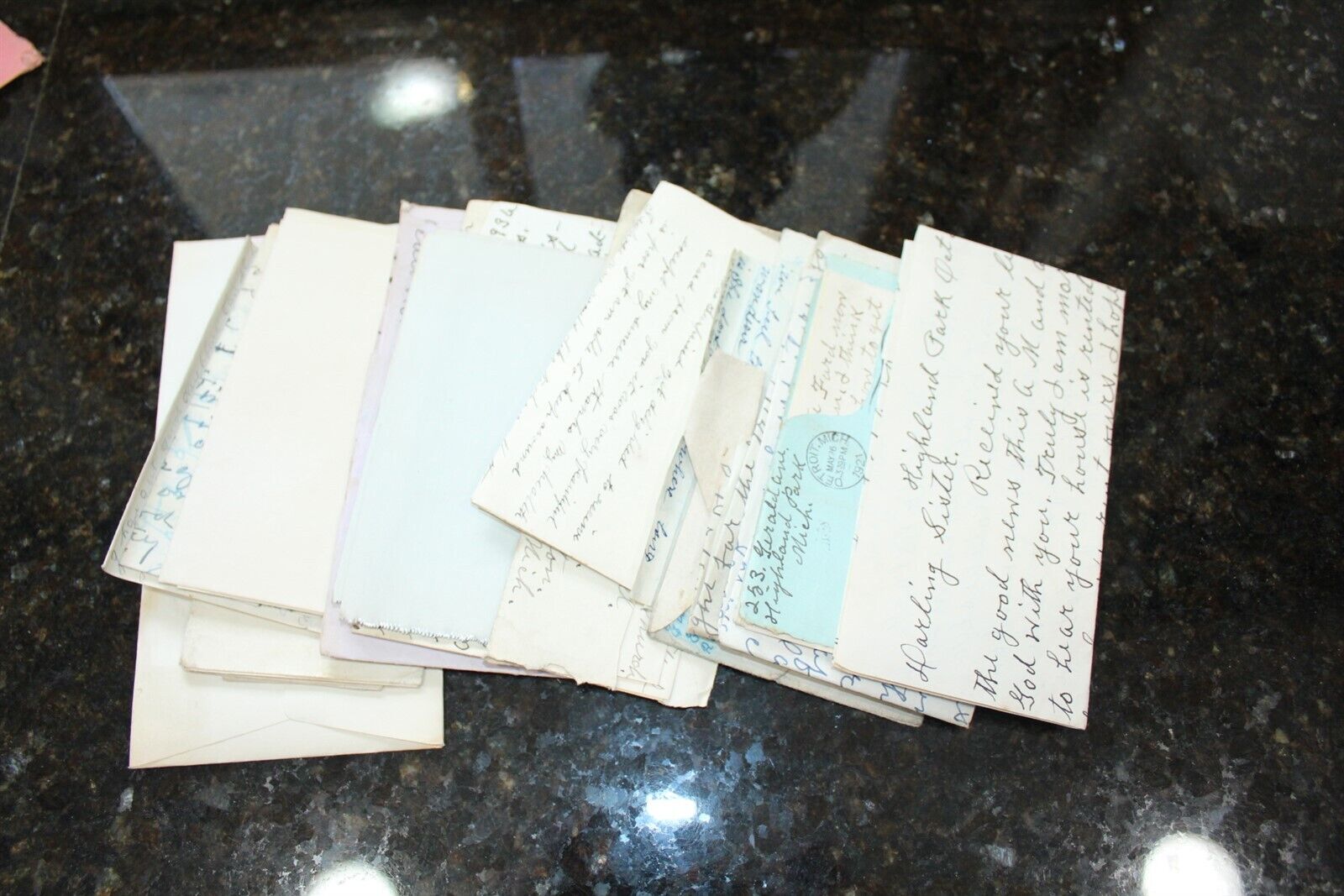 Antique Handwritten Letters 1910's - 1930's Lot of 19 Some Postmarked