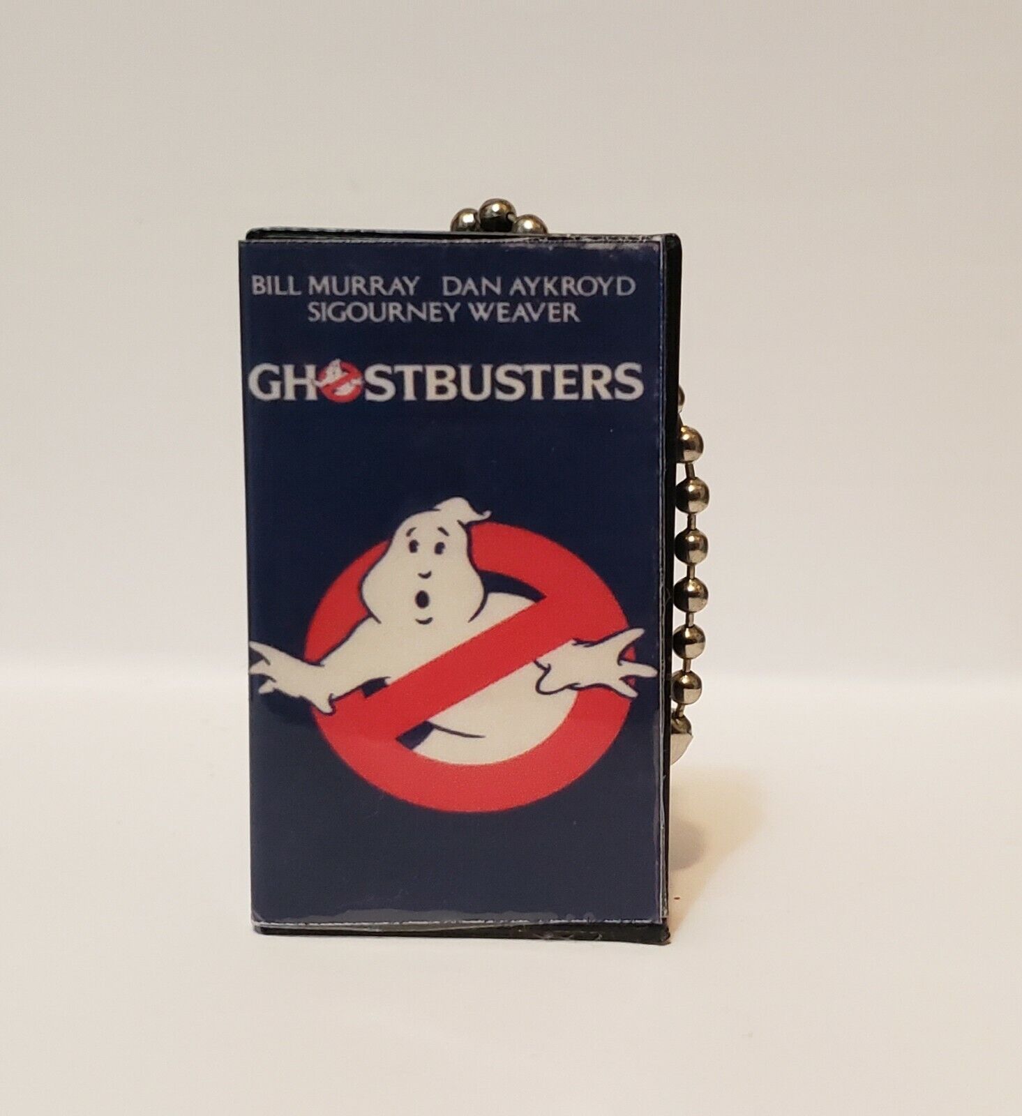 Ghostbusters 80s classic movie vhs Blu Ray Keychain