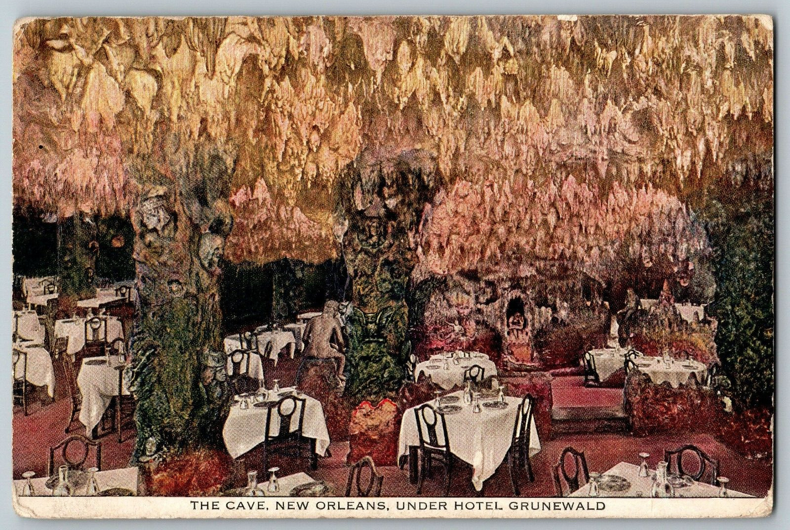 The Cave, New Orleans, Under Hotel Grunewald - Vintage Postcards - Unposted