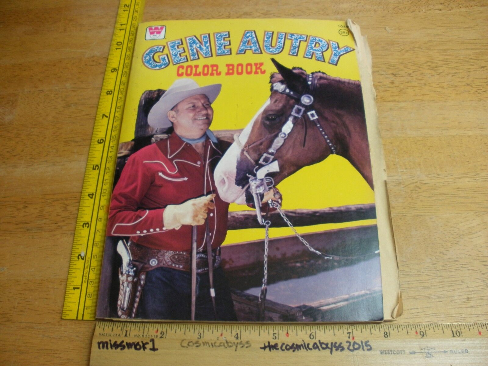 Gene Autry & Trigger horse Whitman VINTAGE coloring book 1961 NM No Coloring 
