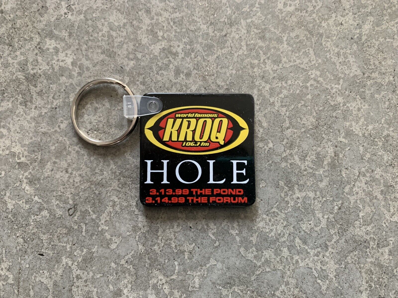 KROQ X Hole & Marilyn Manson - Key Chain / Keychain - 1999 - The Pond /The Forum
