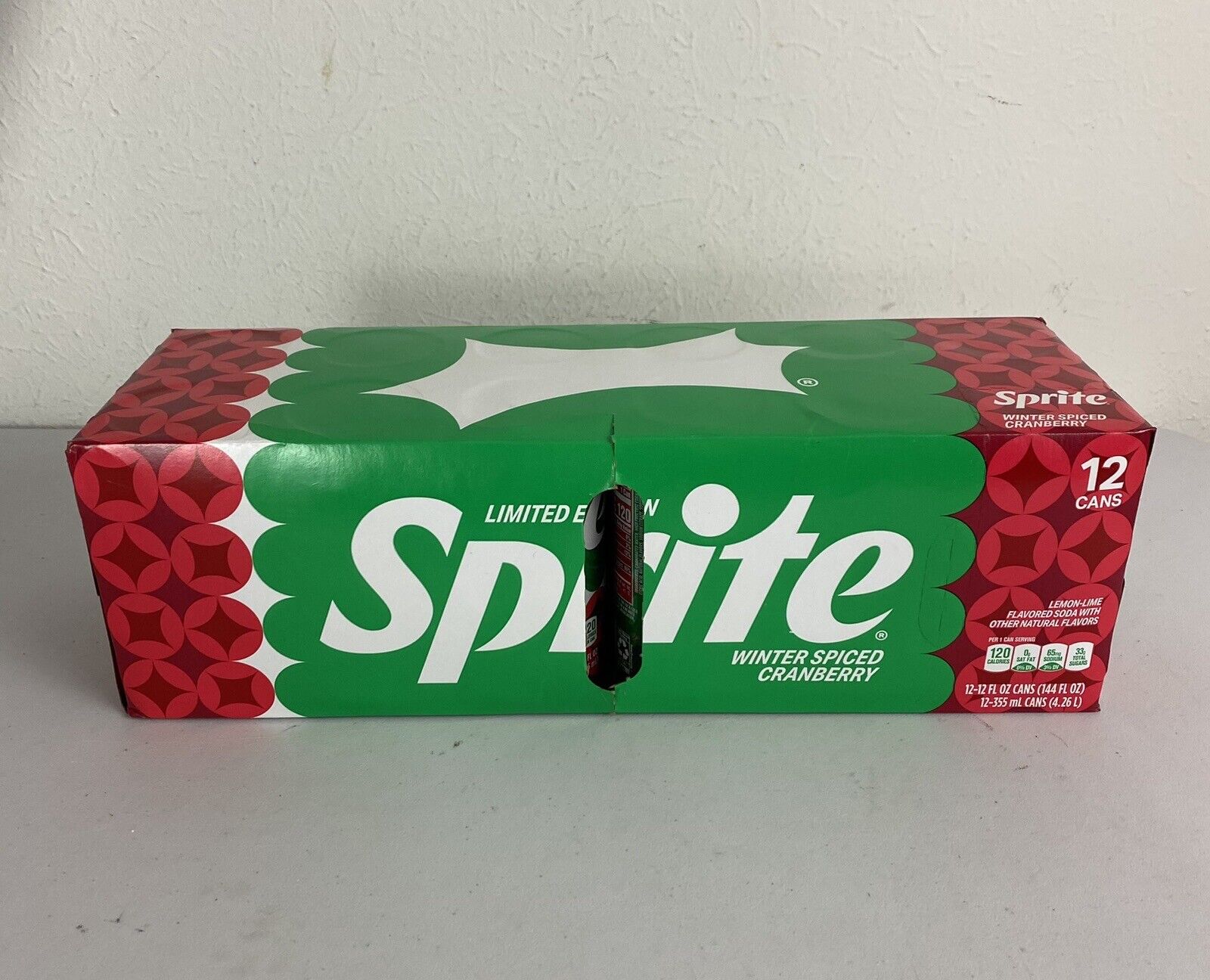 Sprite Winter Spiced Cranberry 12 Pack Limited Edition  Exp 6/2024