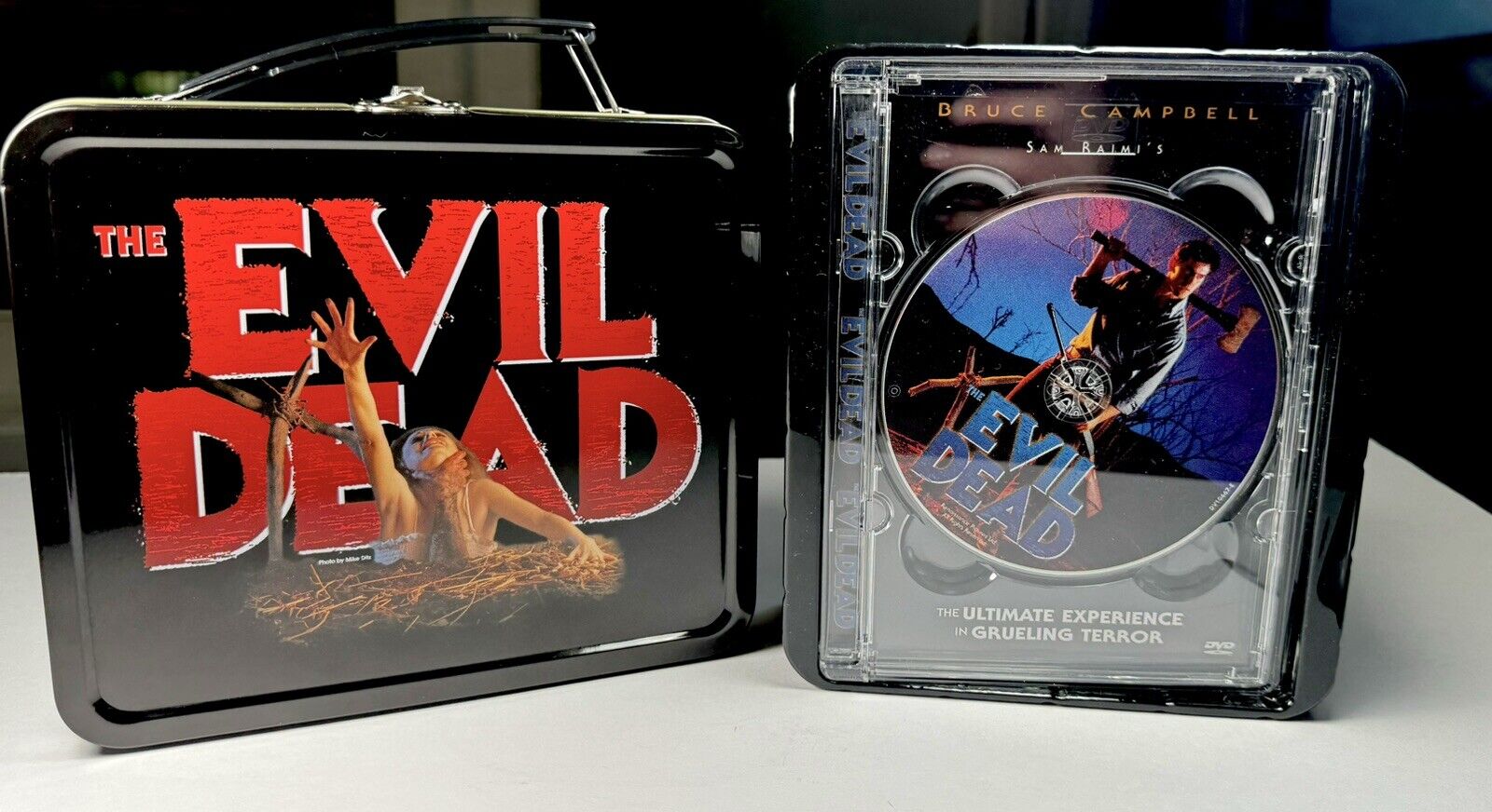 Vintage 2001 The Evil Dead Lunchbox And DVD Anchor Bay Brand New (Read Desc)