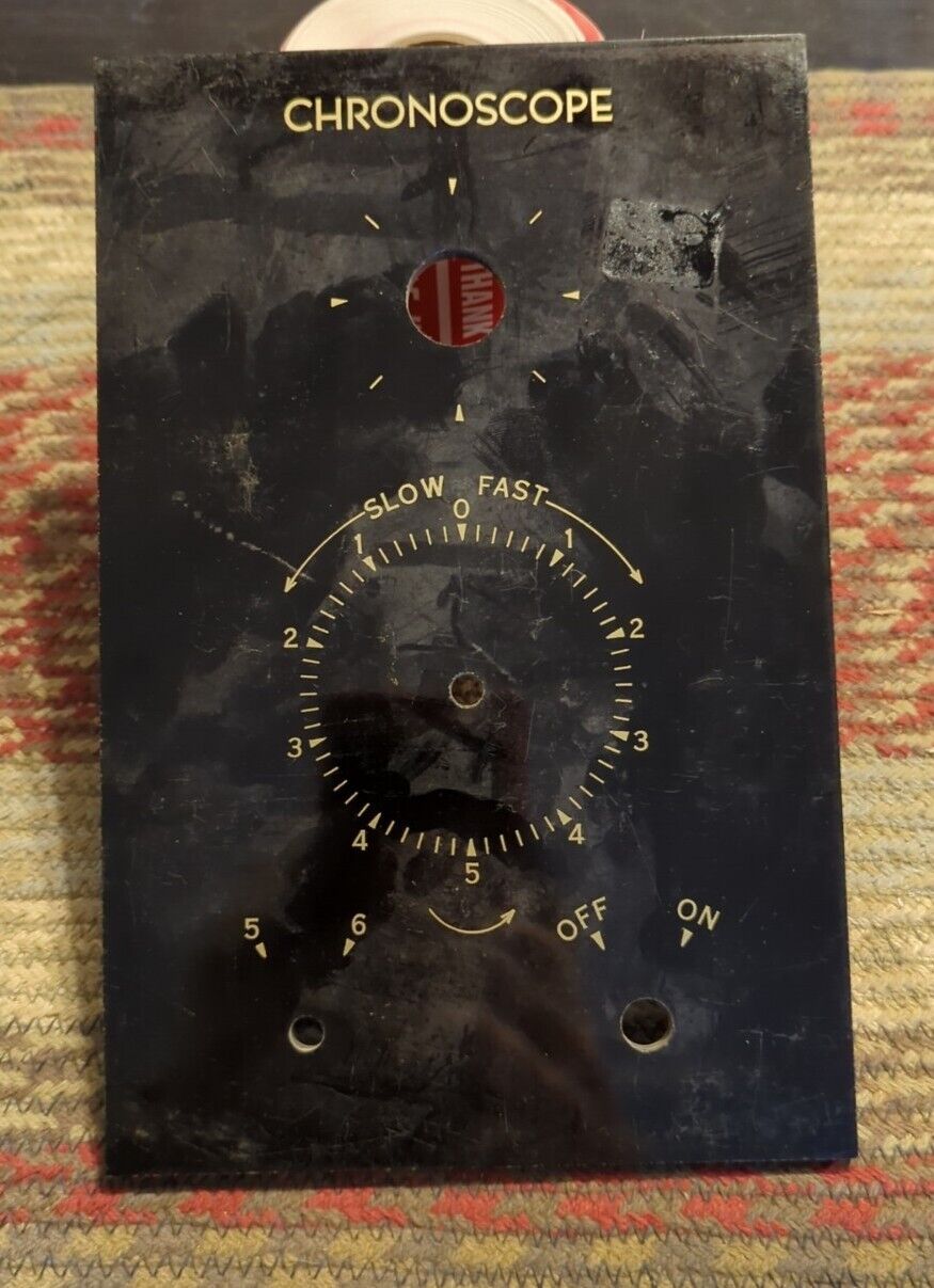 Rare Vintage ORIGINAL Plexiglass DIAL BACKING PLATE FOR Chronoscope 