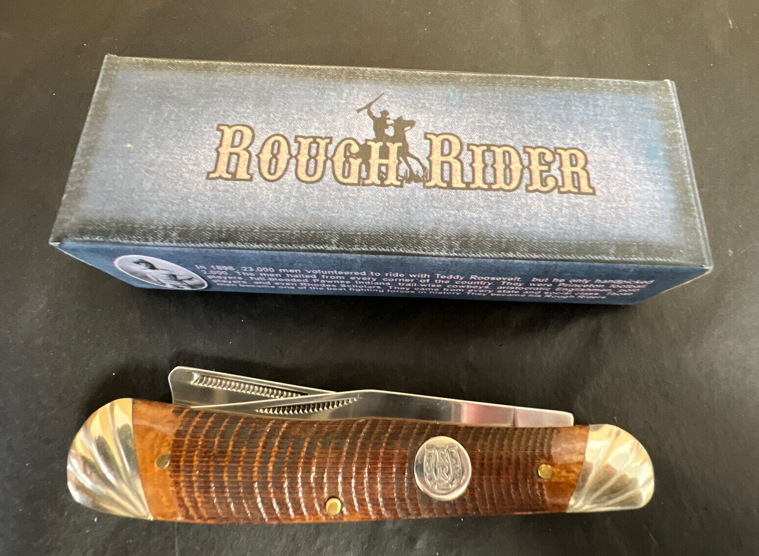 Rough Rider Collectable Knife ONE ARM JACK Saw Cut Bone Handled Folding Knife