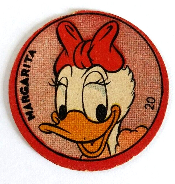 Vintage 1962 Daisy Duck Card Starosta Argentina Disney Disc #20 Donald Duck