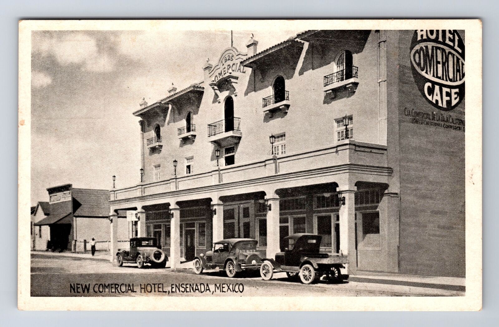 Ensenada-Mexico, New Commercial Hotel, Advertisement, Antique, Vintage Postcard