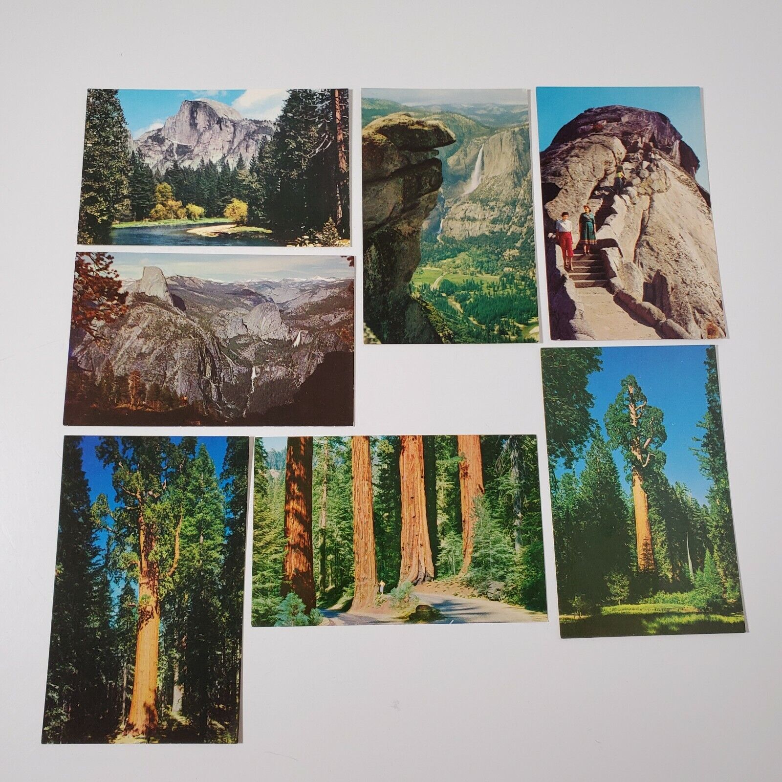 7 Vintage Famous Wilderness Places California Postcards Uncirculated Unposted 
