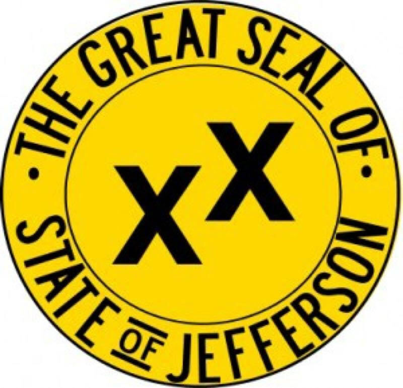 State of Jefferson 2 inch Window Bumper Sticker
