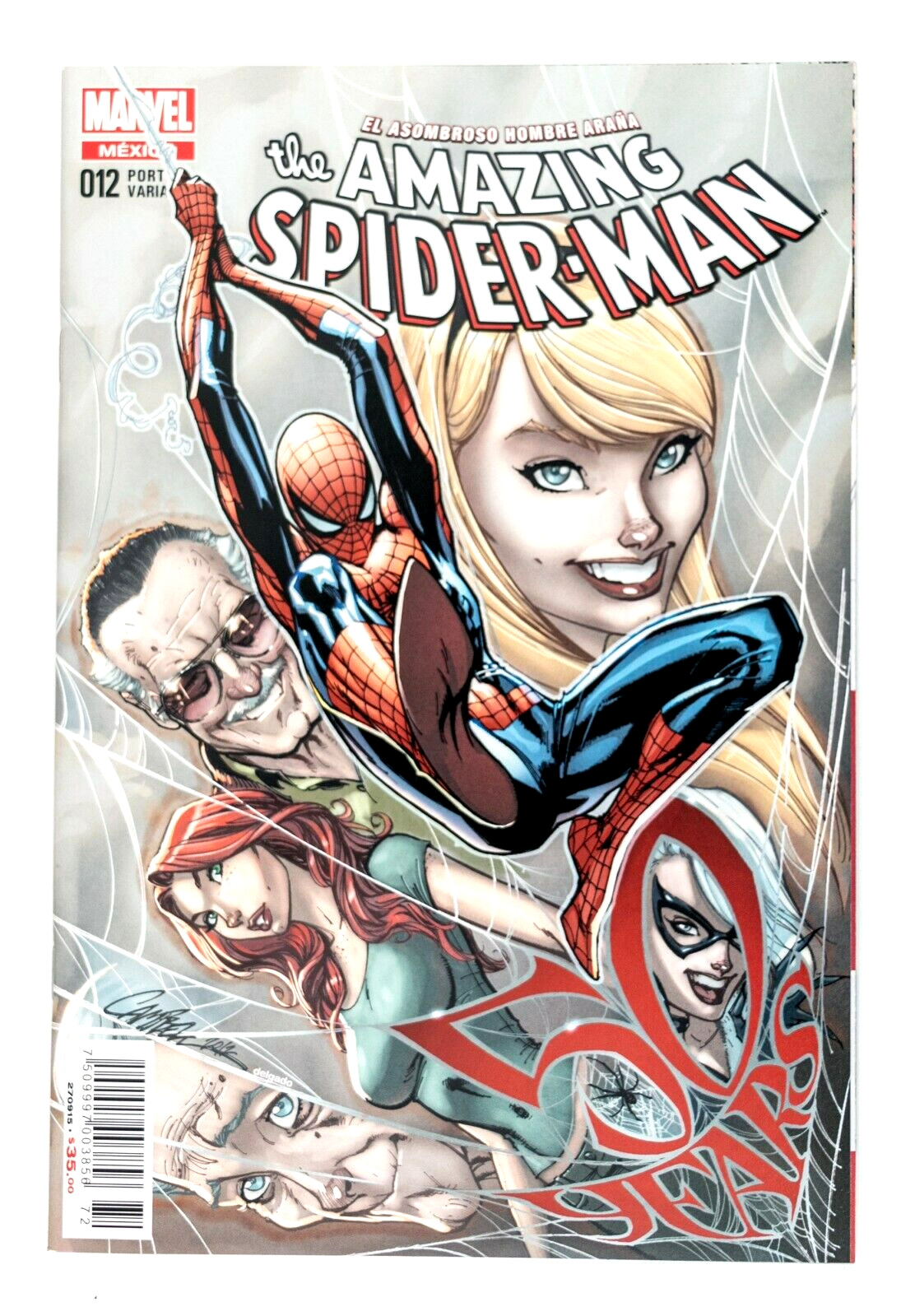 Amazing Spider-man #12 (2012 Marvel) J. Scott Campbell La Mole Mexico Variant NM