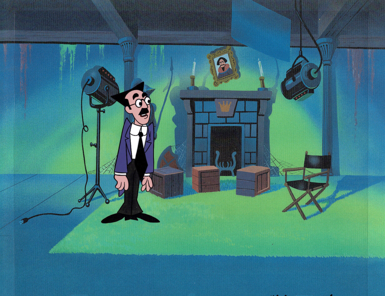 MARX BROTHERS Production Used Animation Cel and Drawing ~M001~ GROUCHO