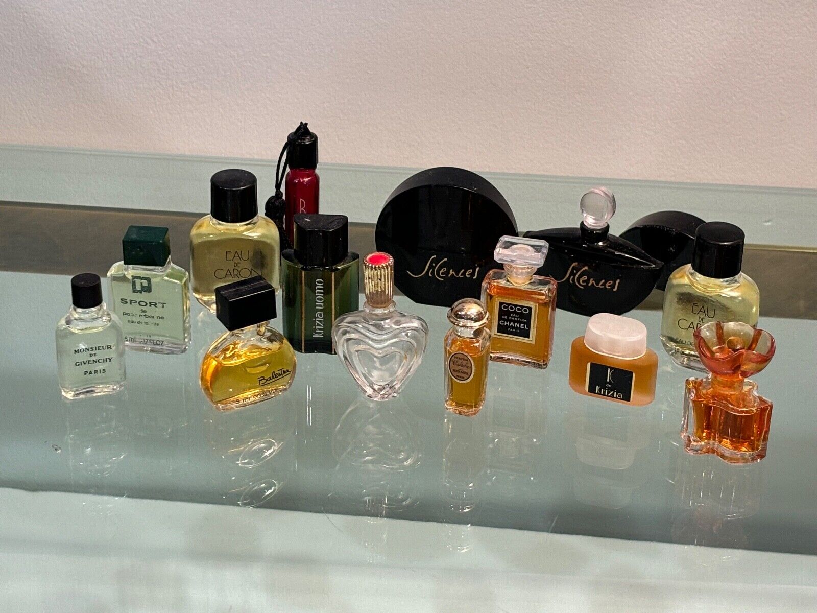 Collection of Mini Vintage Perfume/Cologne Bottles-Fourteen Mini Bottles