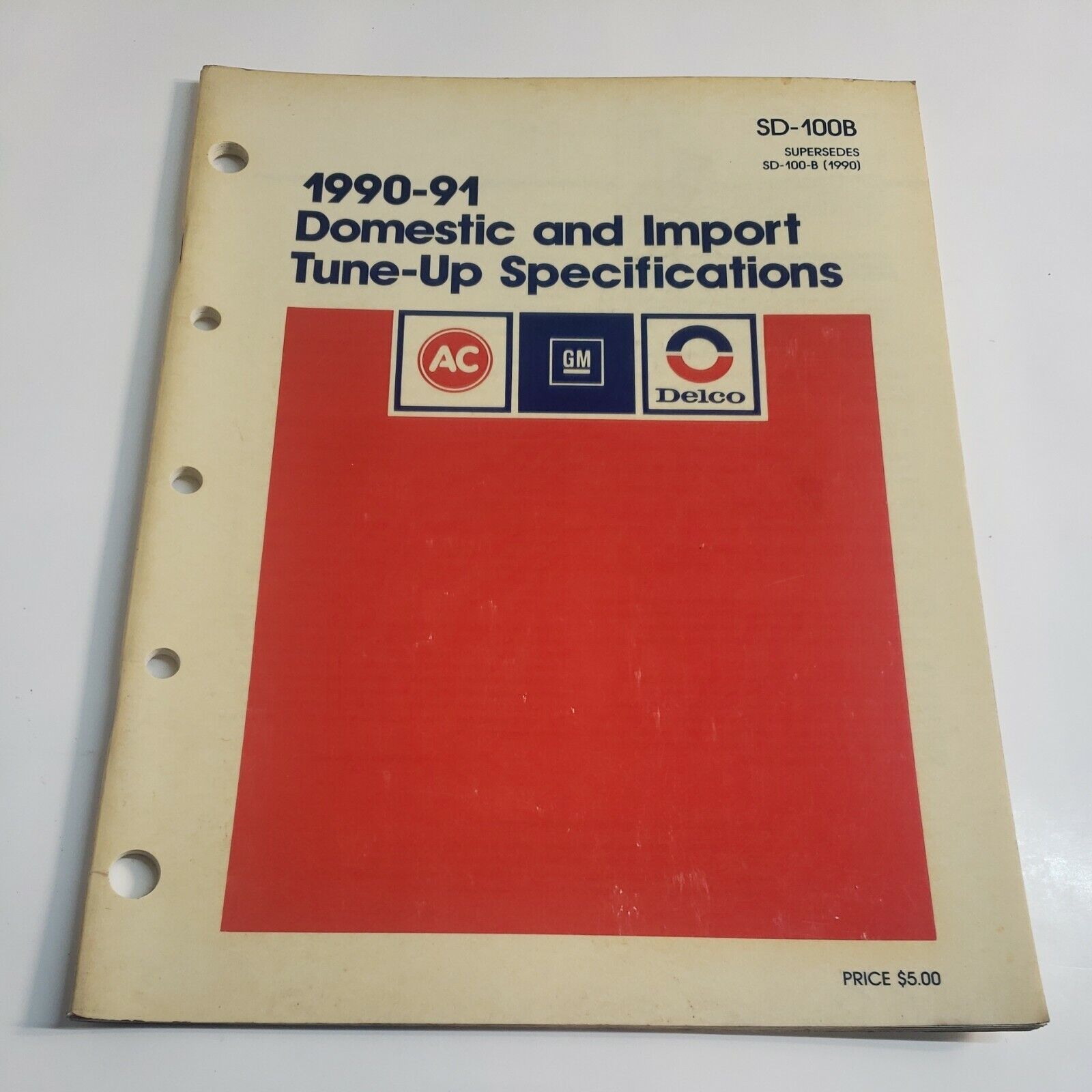 1990 - 1991 Delco GM Domestic + Import Tune-Up Specifications Manual 